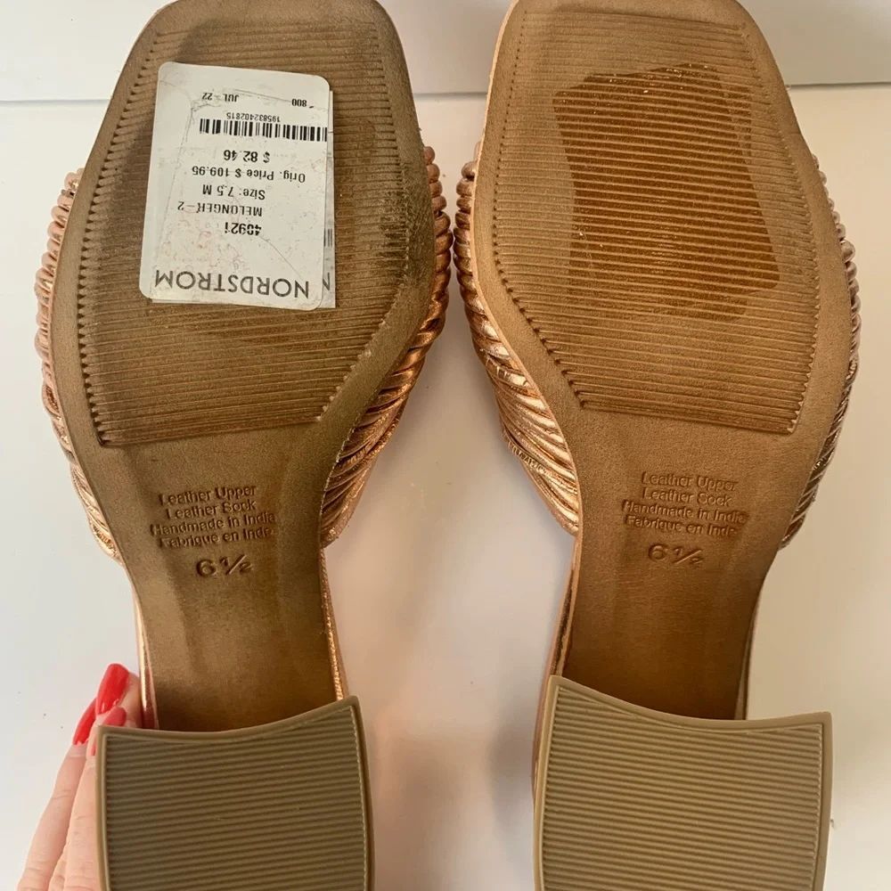 Jeffrey Campbell Metallic Bronze Heels - Picture 10 of 11